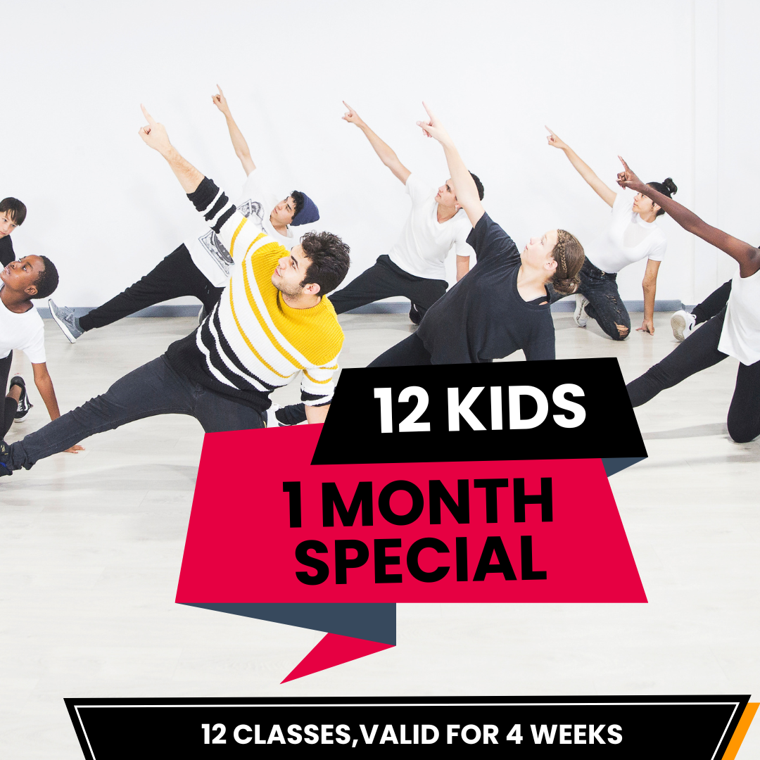 First Month's Special - Kids/Teens 12 Classes