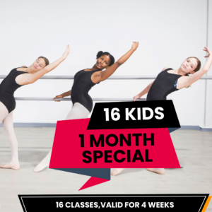 First Month's Special - Kids/Teens 16 Classes